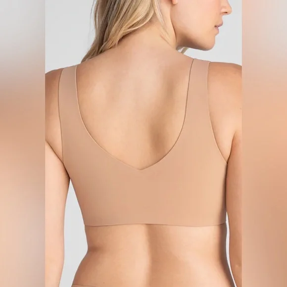 HONEYLOVE Softform V-Neck Bra Sand Nude Color Size XL - Picture 4 of 12